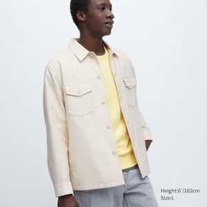 Uniqlo Off White Over Shirt Jacket